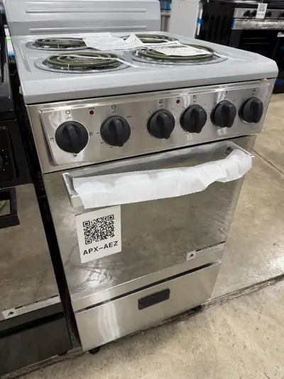 APX-AEZ — Premium Levella PRE2023GS Electric Range, White, front — Columbia
