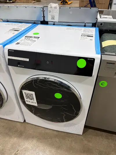 APX-A73 — Bosch WQB245B0UC Electric Dryer, White, front — Columbia