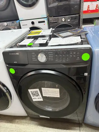APX-AFD — Samsung WF45T6000AV Front Load Washer, Brushed Black, front — Jefferson City